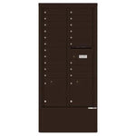 4C Commercial Mailbox, Free Standing, USPS Approved, Total Tenant compartments 20, Total Parcel Lockers 2