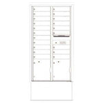 4C Commercial Mailbox, Free Standing, USPS Approved, Total Tenant compartments 20, Total Parcel Lockers 2