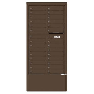 4C Commercial Mailbox, Free Standing, Total Tenant compartments 29