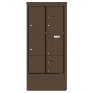 4C Commercial Mailbox, Free Standing, USPS Approved, Total Parcel Lockers 6