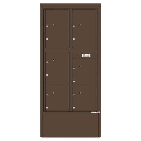 4C Commercial Mailbox, Free Standing, USPS Approved, Total Parcel Lockers 6