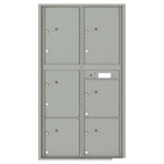 4C Commercial Mailbox, Wall Mt. USPS Approved,  Total Parcel Lockers  6