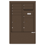 4C Commercial Mailbox, Free Standing, USPS Approved, Total Tenant compartments 7, Total Parcel Lockers 2