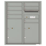 4C Commercial Mailbox, Wall Mt. USPS Approved, Total Tenant compartments  7, Total Parcel Lockers  2