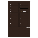 4C Commercial Mailbox, Free Standing, USPS Approved, Total Tenant compartments 8, Total Parcel Lockers 2