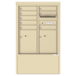 4C Commercial Mailbox, Free Standing, USPS Approved, Total Tenant compartments 8, Total Parcel Lockers 2