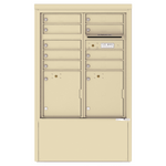 4C Commercial Mailbox, Free Standing, USPS Approved, Total Tenant compartments 9, Total Parcel Lockers 2