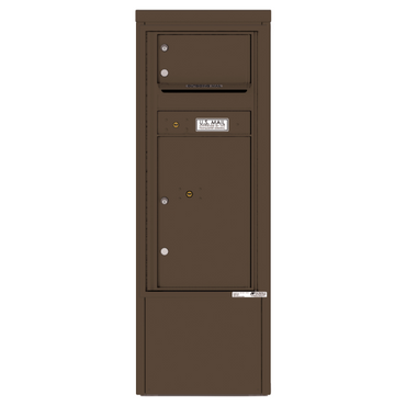 4C Commercial Mailbox, Free Standing, USPS Approved, Total Tenant compartments 1, Total Parcel Lockers 1